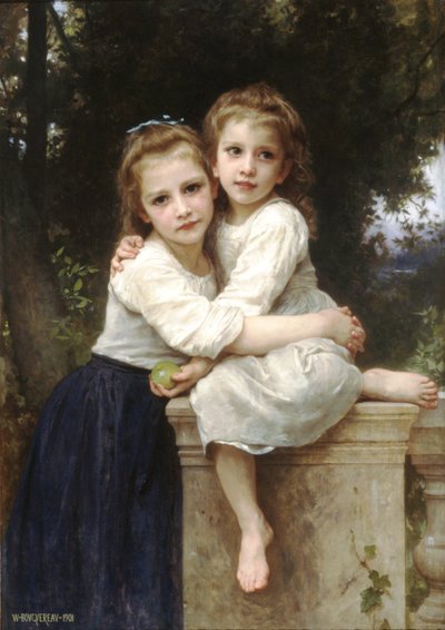 2人の姉妹 作： William Adolphe Bouguereau